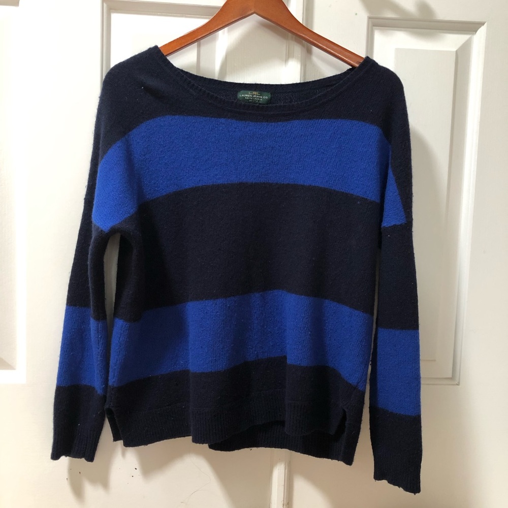 Ralph Lauren blue striped sweater